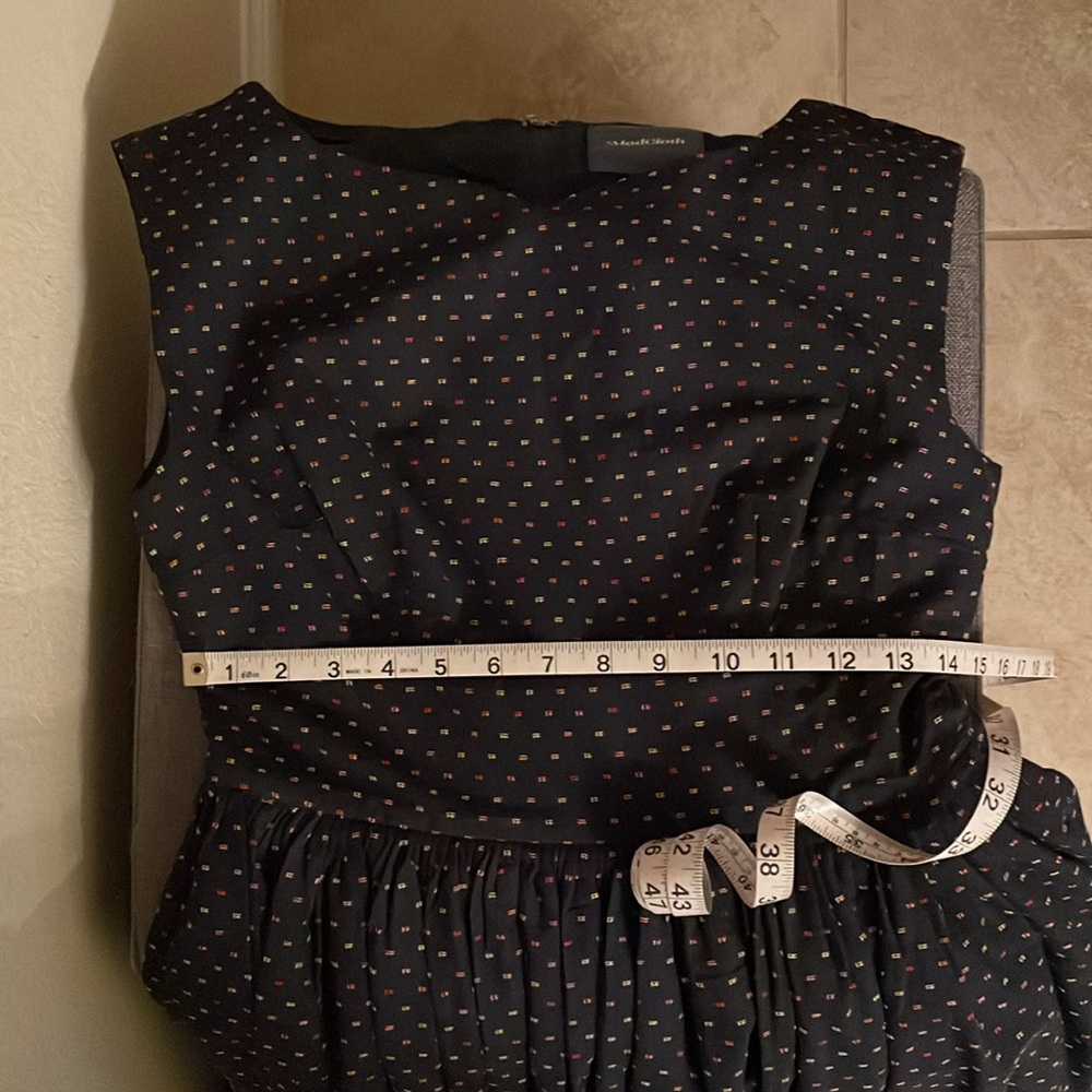 Modcloth Navy Polka Dot Dress - Picture 5 of 6